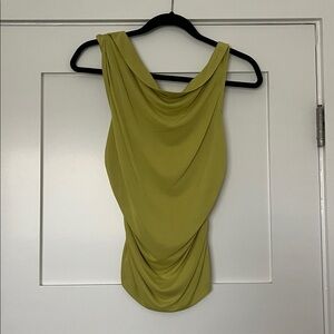 Pilcro One-Shoulder Lime Green Dress